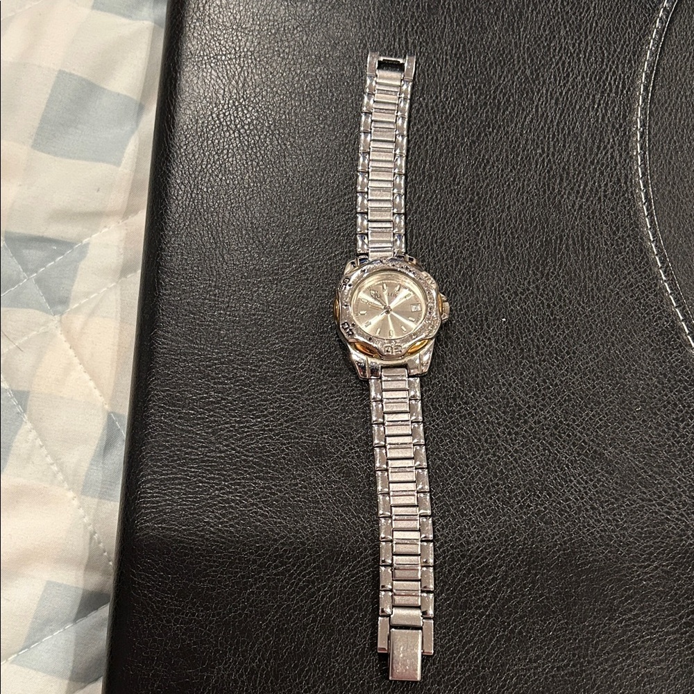 Anne Klein Stainless Steel Silver/Gold Tone Watch